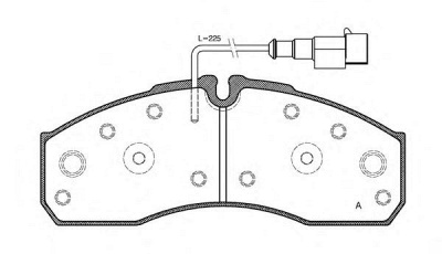 OPEN PARTS bpa065142 -  Комплект тормозных колодок, дисковый тормоз